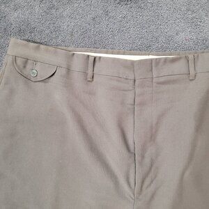 Flat front Men's dress pants-khaki-42x30